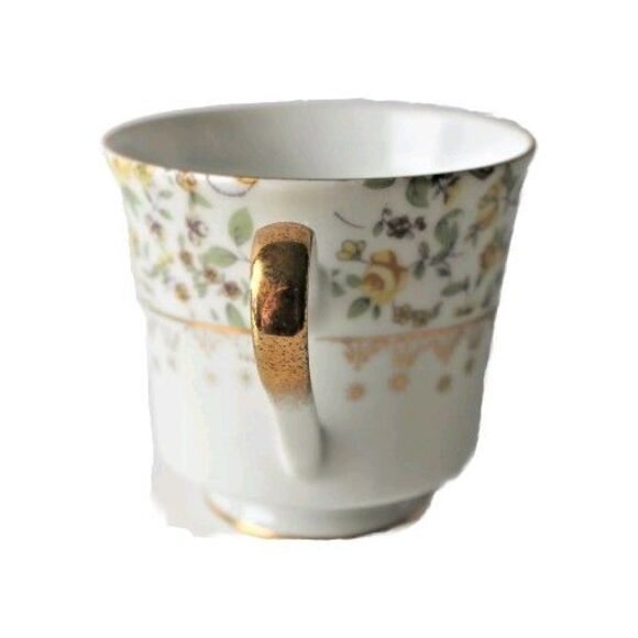 Vintage Choice Japan Souvenir San Simeon Footed Teacup & Saucer Yellow Floral - Picture 5 of 9